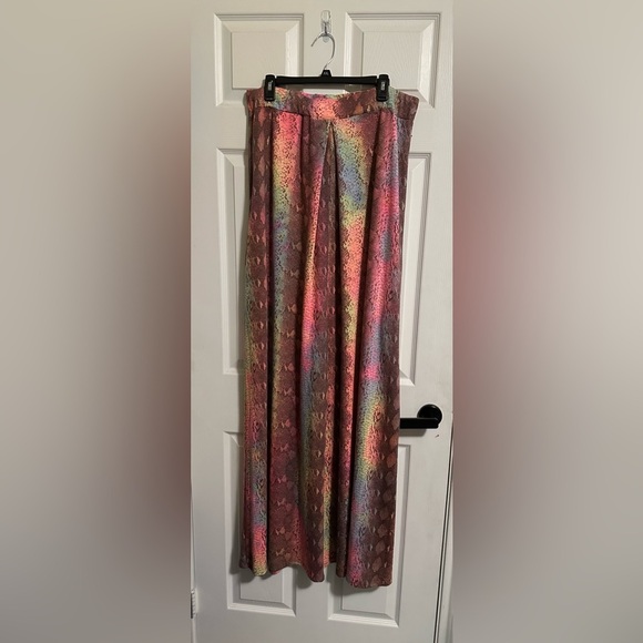 goodtimesusa Pocket Romper Wide Leg Jumpsuit Snakeskin Fluorescent Tie Dye 1X - Picture 1 of 4